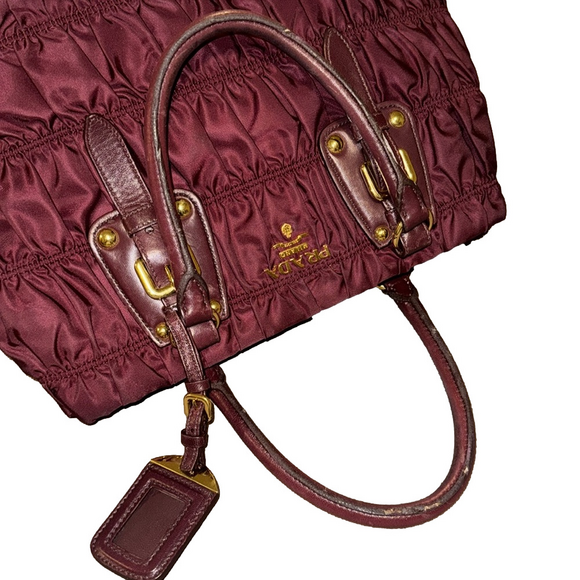 PRADA TESUTO  GAUFRE Tote Handbag - Picture 9 of 12